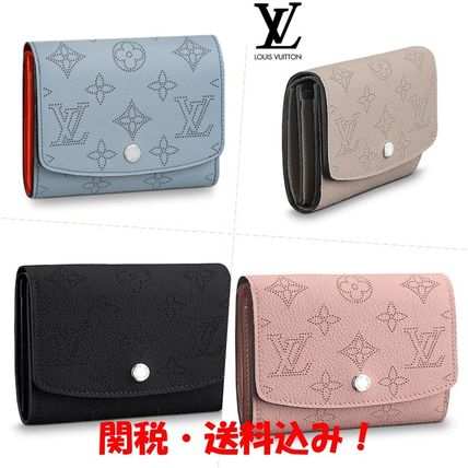 Louis Vuitton 2019 SS Unisex Calfskin Logo Folding Wallets 
