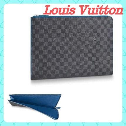 Louis Vuitton DAMIER GRAPHITE 2019 SS Pochette Jour Gm N64032 