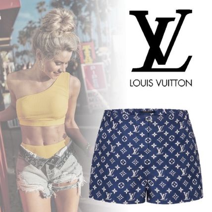 Louis Vuitton 2020 SS Short Monogram Casual Style Silk Street Style Logo Shorts 
