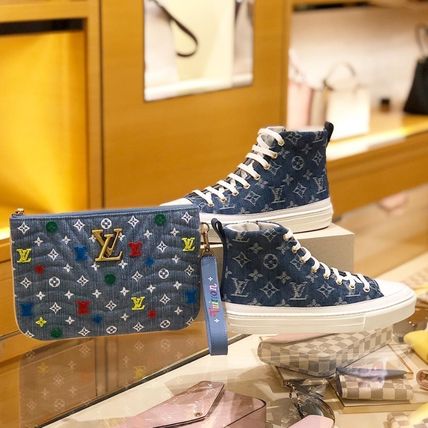 Louis Vuitton MONOGRAM 2020 SS Monogram Plain Toe Rubber Sole Lace up Casual Style 1A4VTH 