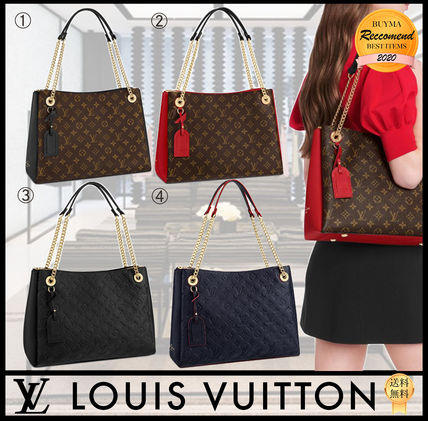 Louis Vuitton Casual Style Street Style Plain Leather Elegant Style Logo 