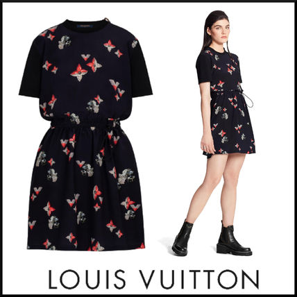 Louis Vuitton Exclusive Monogram Print T Shirt Dress 1A88SF 