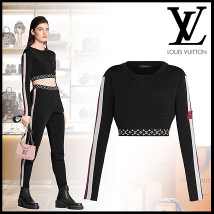 Louis Vuitton 2020 Cruise Crew Neck Stripes Monogram Casual Style Silk Long Sleeves 1A62ZK