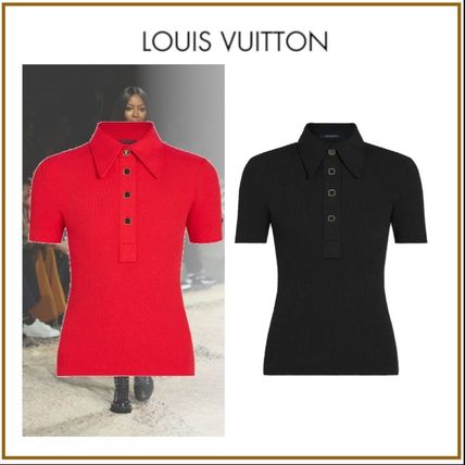 Louis Vuitton 2020 SS Nylon Blended Fabrics Plain Medium Short Sleeves 