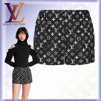 Louis Vuitton 2020 SS Stencil Effect Monogram Shorts 1A5TSO 