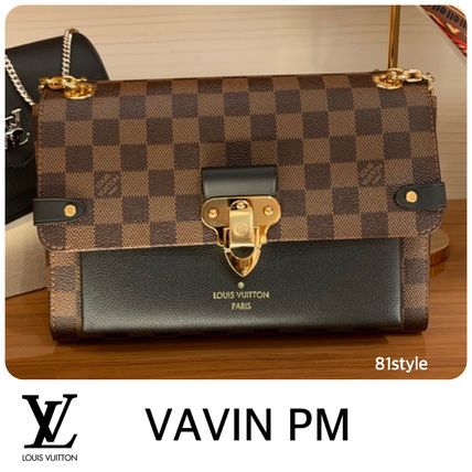 Louis Vuitton DAMIER Casual Style 2WAY Leather Party Style Office Style 