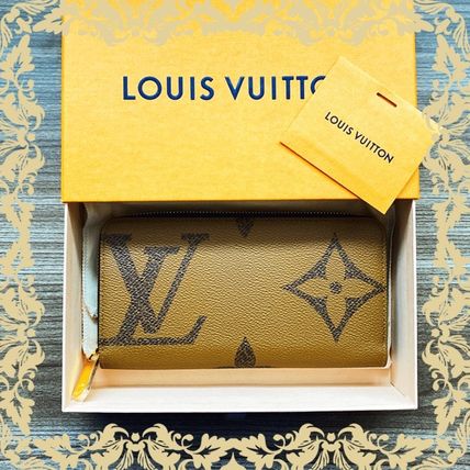 Louis Vuitton ZIPPY WALLET Monogram Unisex Leather Long Wallets 