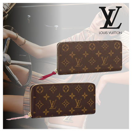 Louis Vuitton MONOGRAM Monogram Leather Logo Long Wallets M60742 M61298 