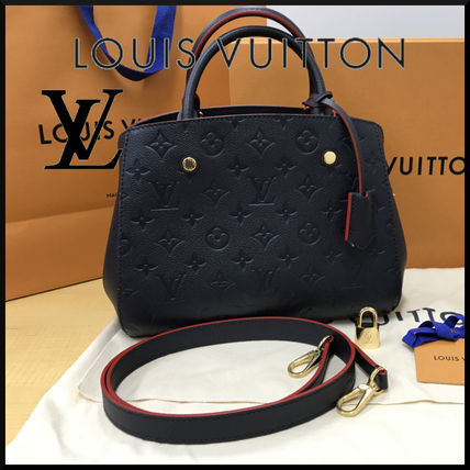 Louis Vuitton MONTAIGNE 2017 18AW Casual Style 2WAY 3WAY Plain Leather Party Style M42747 