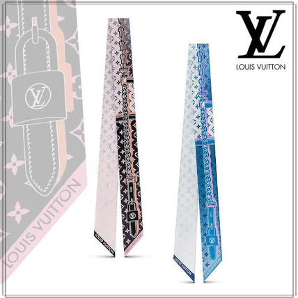 Louis Vuitton 2020 21AW Monogram Silk Party Style Office Style Elegant Style Logo M76352 M76351 