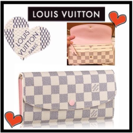 Louis Vuitton DAMIER AZUR 2016 SS Canvas Bi color Folding Wallets 