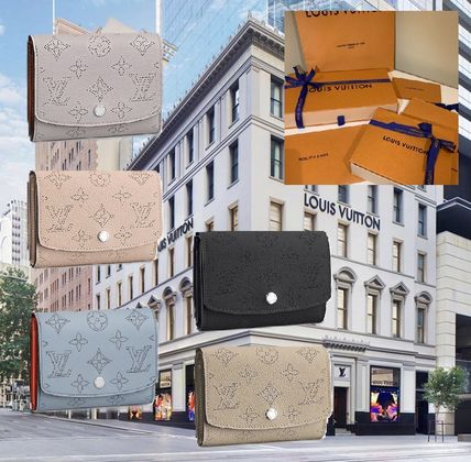 Louis Vuitton Bi color Leather Folding Wallet Folding Wallets 