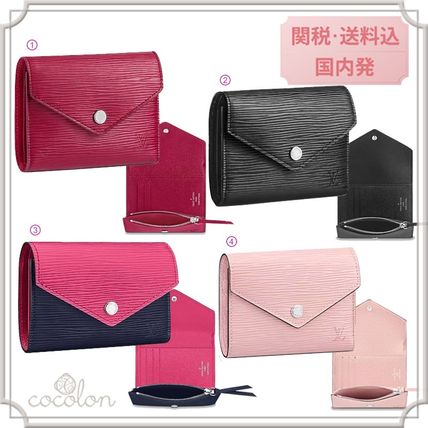 Louis Vuitton PORTEFEUILLE VICTORINE 2018 SS 18SS PORTEFEUILLE VICTORINE WALLET EPI COMPACT WALLET 