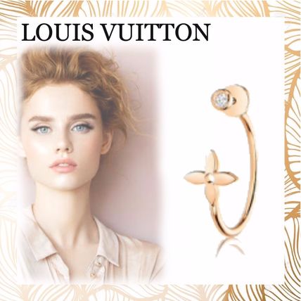 Louis Vuitton Party Style 18K Gold Office Style Formal Style Earrings 