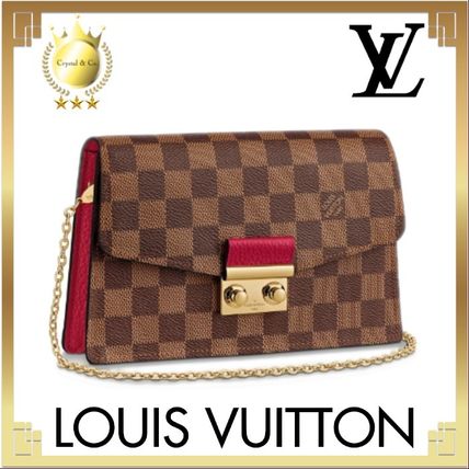 Louis Vuitton DAMIER 2020 SS Monogram Casual Style Canvas Bag in Bag 3WAY Bi color Chain 