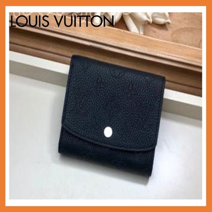 Louis Vuitton MAHINA 2020 SS Plain Leather Small Wallet Folding Wallets M62542 M62540 M62541 