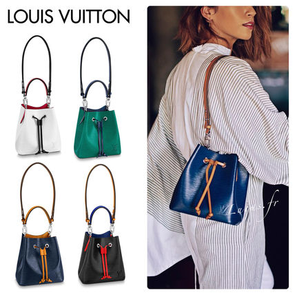 Louis Vuitton NEONOE Casual Style 2WAY Plain Leather Purses Office Style 