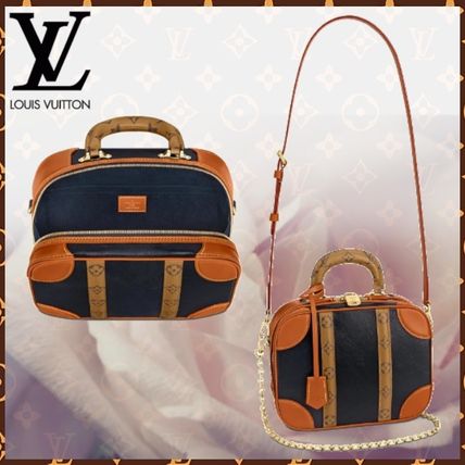 Louis Vuitton MONOGRAM 2019 SS Monogram Blended Fabrics 3WAY Bi color Plain Leather 