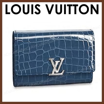 Louis Vuitton CAPUCINES Small Wallet Logo Folding Wallets 