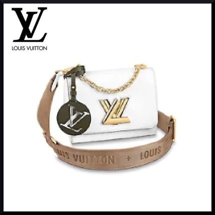 Louis Vuitton TWIST 2020 21AW Plain Leather Elegant Style Crossbody Logo Shoulder Bags M56628 