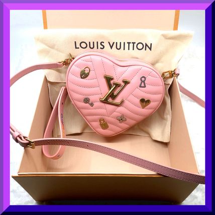 Louis Vuitton 2019 SS Heart Blended Fabrics 3WAY Leather Elegant Style Crossbody M53205 