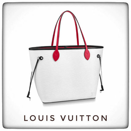 Louis Vuitton NEVERFULL 2020 21AW Casual Style A4 2WAY Bi color Plain Leather Party Style M54270