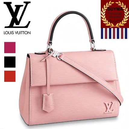 Louis Vuitton EPI 2018 19AW 2WAY Plain Leather Office Style Crossbody Logo Handbags 