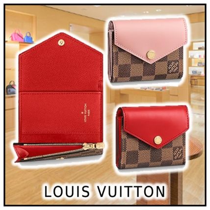 Louis Vuitton 2020 21AW 2020 21 AW ZOE WALLET rose coquelicot folding wallets N60166 N60167 
