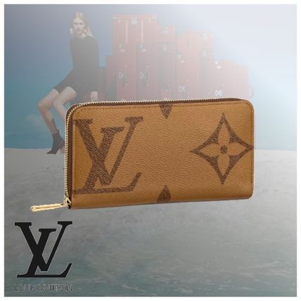 Louis Vuitton ZIPPY WALLET Unisex Plain Leather Long Wallet Logo Long Wallets M69353 