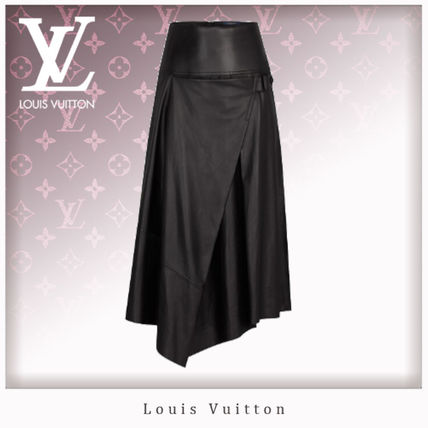 Louis Vuitton 2019 20AW Leather Long Maxi Skirts 1A5JIW 1A5JIV 1A5JIU 