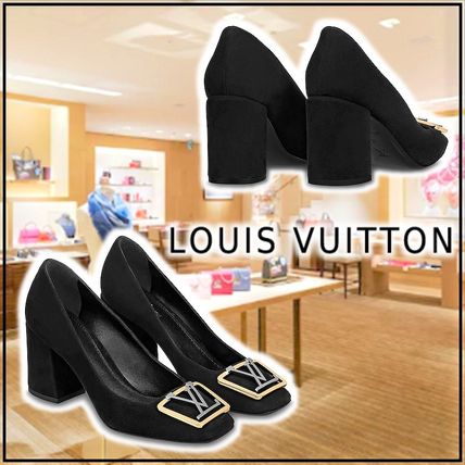 Louis Vuitton 2020 21AW 2020 21 AW MADELEINE PUMP black high heel 1A88KJ 