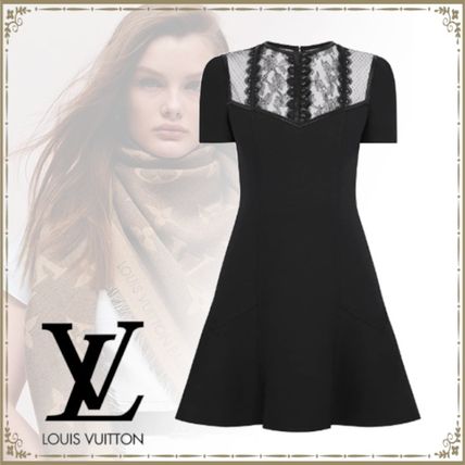 Louis Vuitton 2020 21AW Casual Style A line Wool Silk Nylon Blended Fabrics Plain 