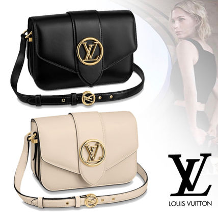 Louis Vuitton 2020 SS 2WAY Plain Leather Crossbody Logo Shoulder Bags M55949 M55947 M55946 M55950 M55948 