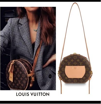 Louis Vuitton 2018 19AW Monogram Leather Elegant Style Crossbody Logo Shoulder Bags 