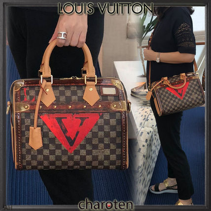 Louis Vuitton DAMIER 2018 19AW Other Plaid Patterns Unisex Canvas 3WAY Elegant Style 