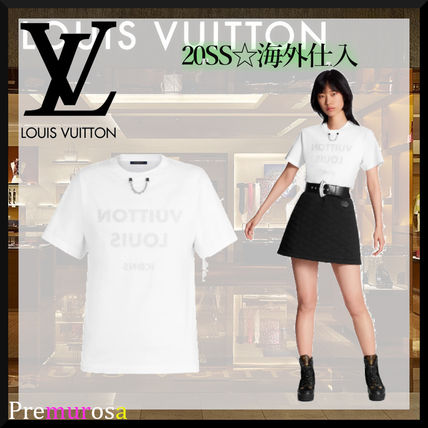 Louis Vuitton 2020 SS Crew Neck Street Style Chain Plain Cotton Medium 1A5TRS 1A5TRR 1A5TRQ 1A5TRP 1A5TRO 1A5TRN 