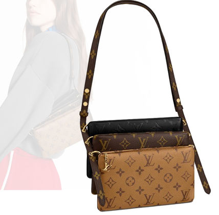 Louis Vuitton 2020 21AW Monogram Bag in Bag Leather Crossbody Logo Shoulder Bags 