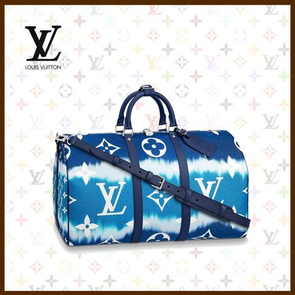 Louis Vuitton Monogram Canvas Street Style Leather BostonDuffles M45117 