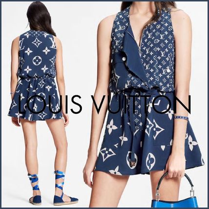 Louis Vuitton MONOGRAM 2020 SS Lv Escale Sleeveless Dress 1A7SEN 