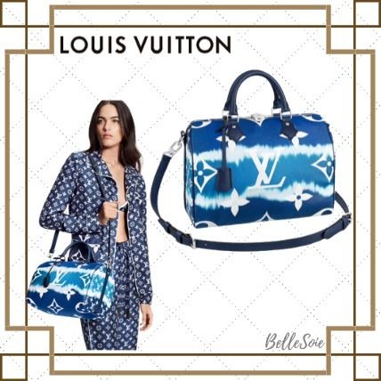 Louis Vuitton 2020 SS Monogram Tie dye 2WAY Leather Crossbody Logo Totes M45146 