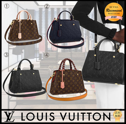 Louis Vuitton Casual Style Plain Leather Party Style Elegant Style Logo 