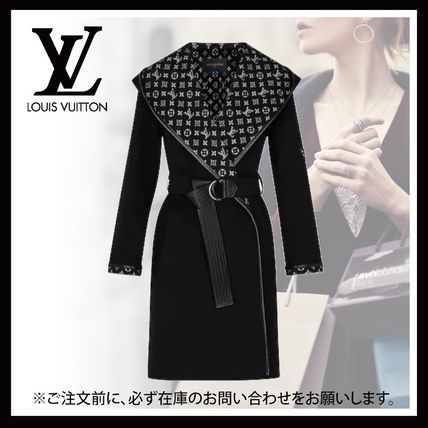 Louis Vuitton MONOGRAM 2019 20AW Hooded Wrap Coat 1A4PE6 