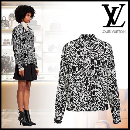 Louis Vuitton 2020 SS Silk Nylon Long Sleeves Other Animal Patterns Medium Lace 1A5JGQ 1A5JGP 