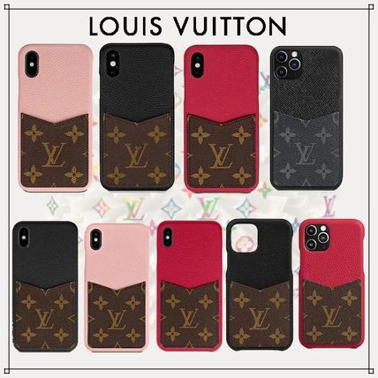 Louis Vuitton MONOGRAM 2019 20AW Monogram Unisex Blended Fabrics Leather iPhone XS 