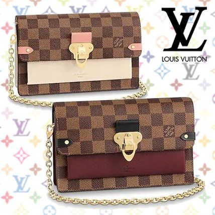 Louis Vuitton Other Plaid Patterns Canvas Blended Fabrics Chain Leather N60237N60222 