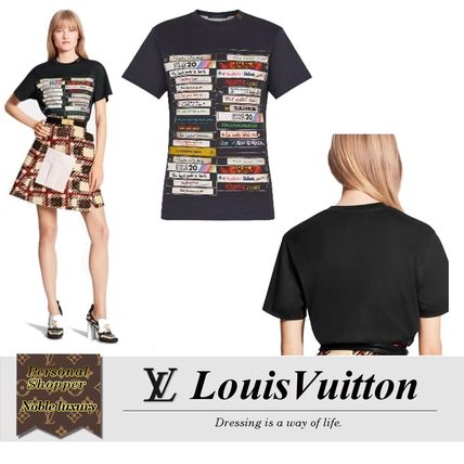 Louis Vuitton 2020 SS Crew Neck Short Monogram Unisex Cotton Short Sleeves 1A7UFJ 