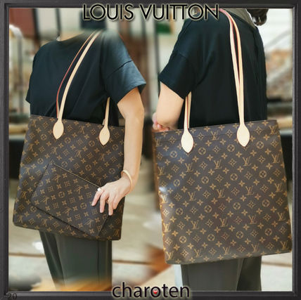 Louis Vuitton MONOGRAM 2020 SS Monogram Unisex Calfskin Canvas A4 2WAY Leather 