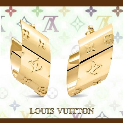 Louis Vuitton 2019 20AW Nanogram Earrings M68385 