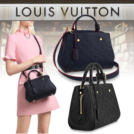 Louis Vuitton MONTAIGNE Leather Handbags M42747 M41053 