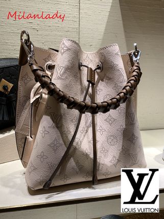 Louis Vuitton Plain Leather Handbags M55801 